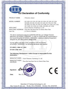 CE for industrial ultrasonic cleaner
